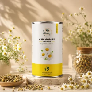 Chamomile Mint Green Tea for Better Sleep | Timely Tea